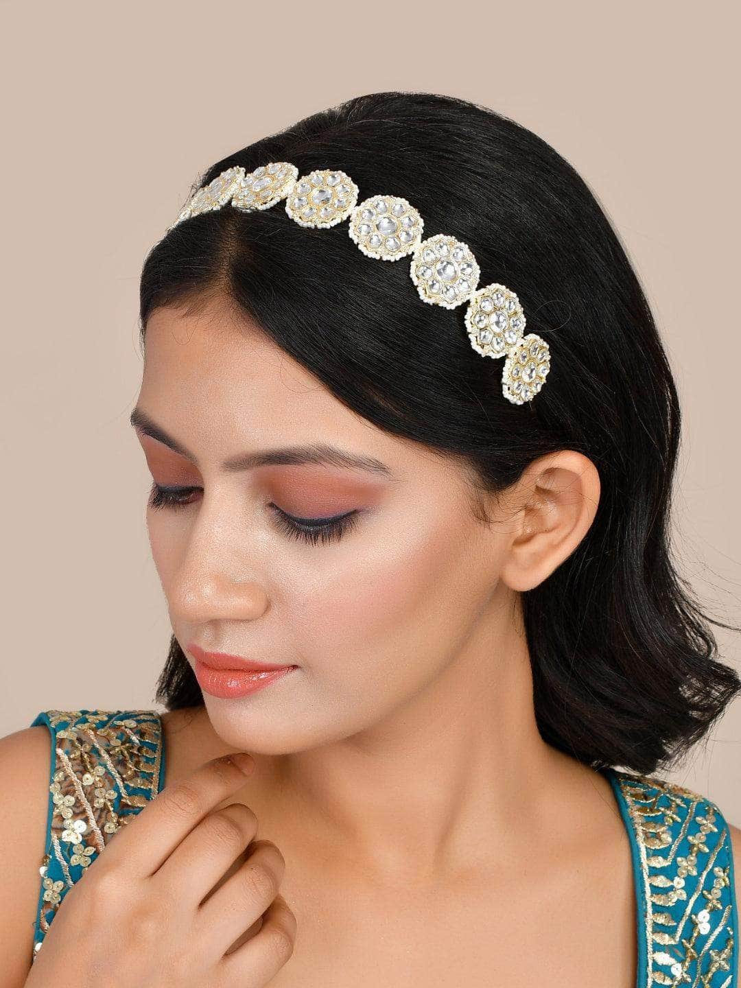 Ishhaara Parineeti Chopra Floral Kundan Studded Hair Band