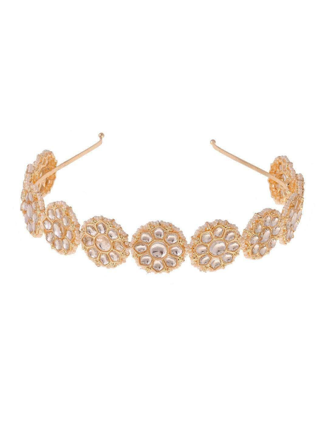Ishhaara Parineeti Chopra Floral Kundan Studded Hair Band