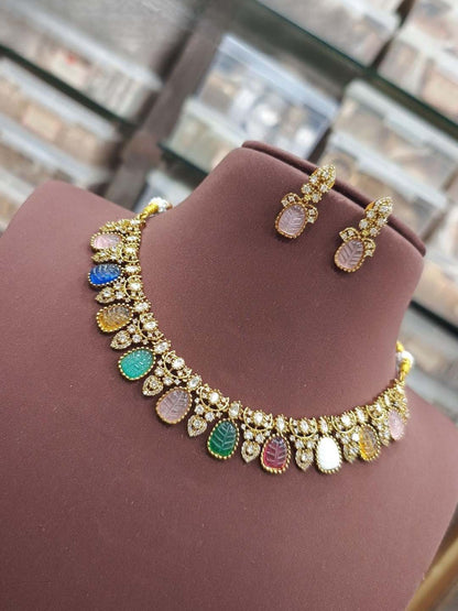 Ishhaara Pastel Poppins Choker Necklace