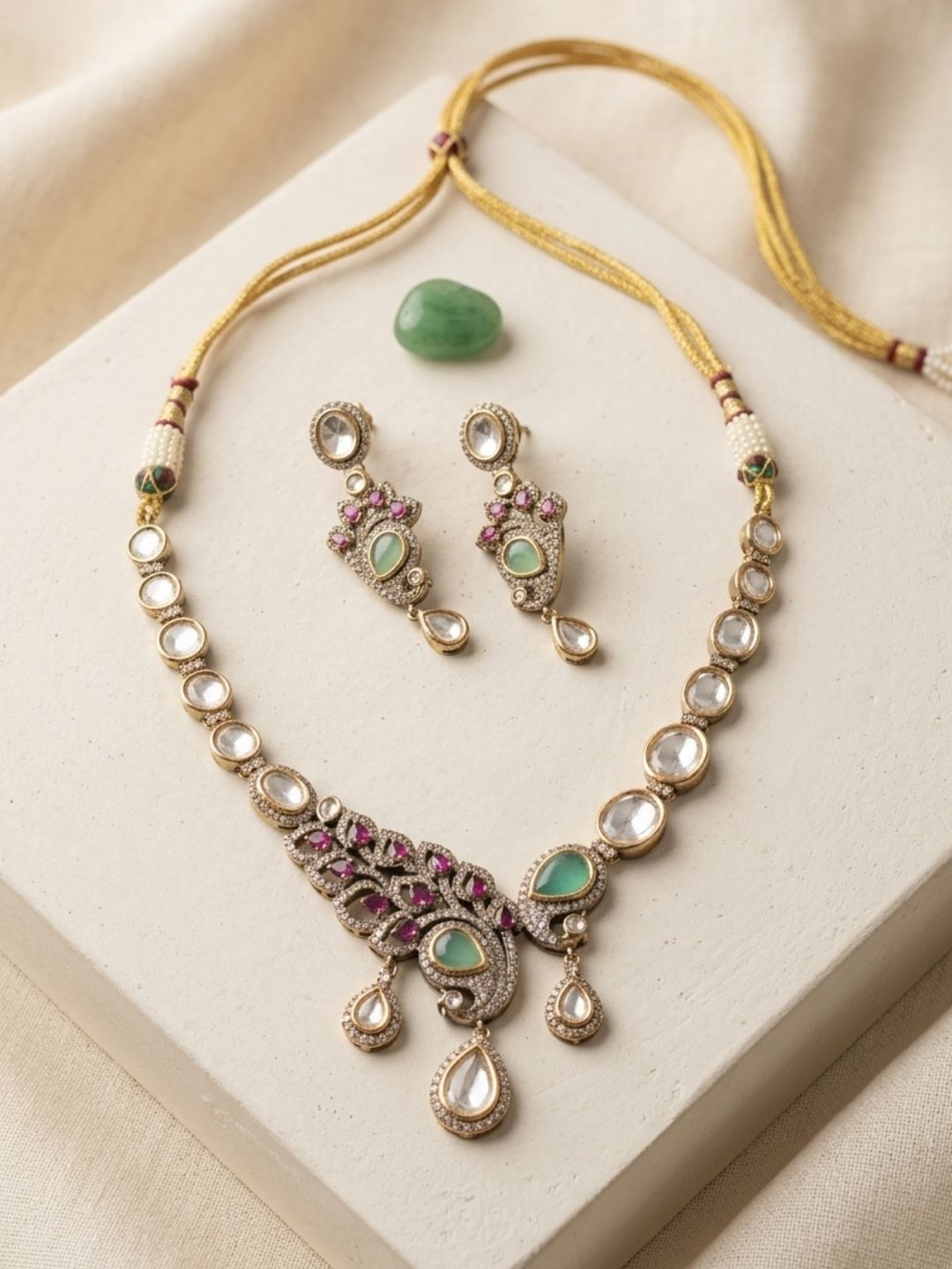 Ishhaara Pastel Statement Choker Necklace