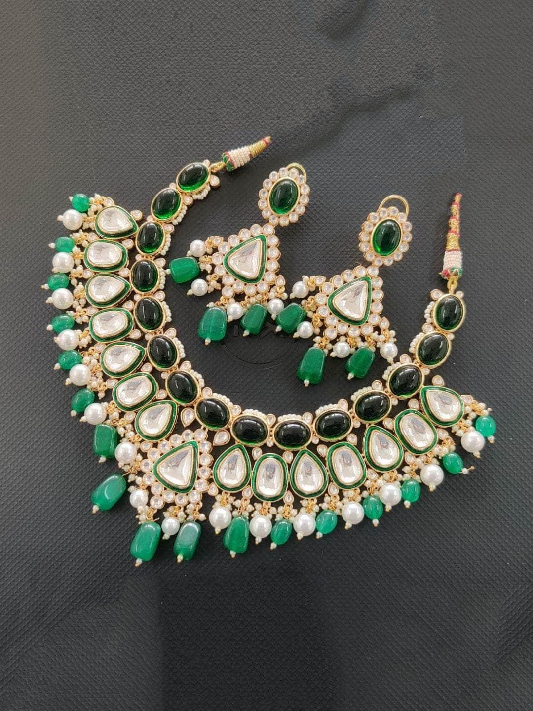 Ishhaara Patchi Kundan Necklace Set