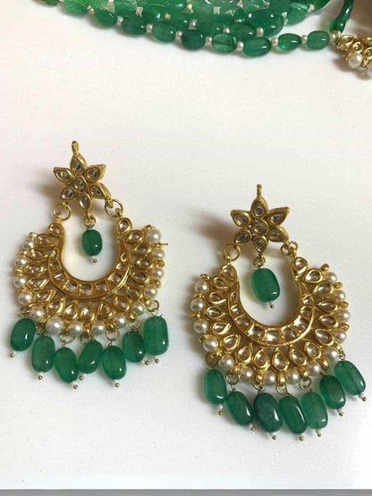Ishhaara Pavitra Sagar In Layered Chandbali Pendant Necklace