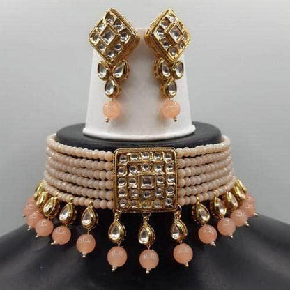Ishhaara Square Patch Onex Choker Necklace Set