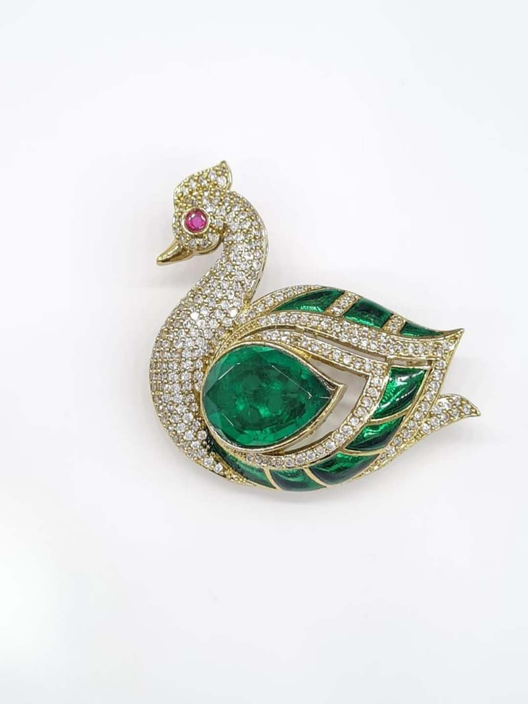 Ishhaara Peacock Designed Brooch