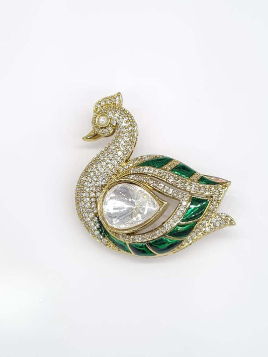 Ishhaara Peacock Designed Brooch