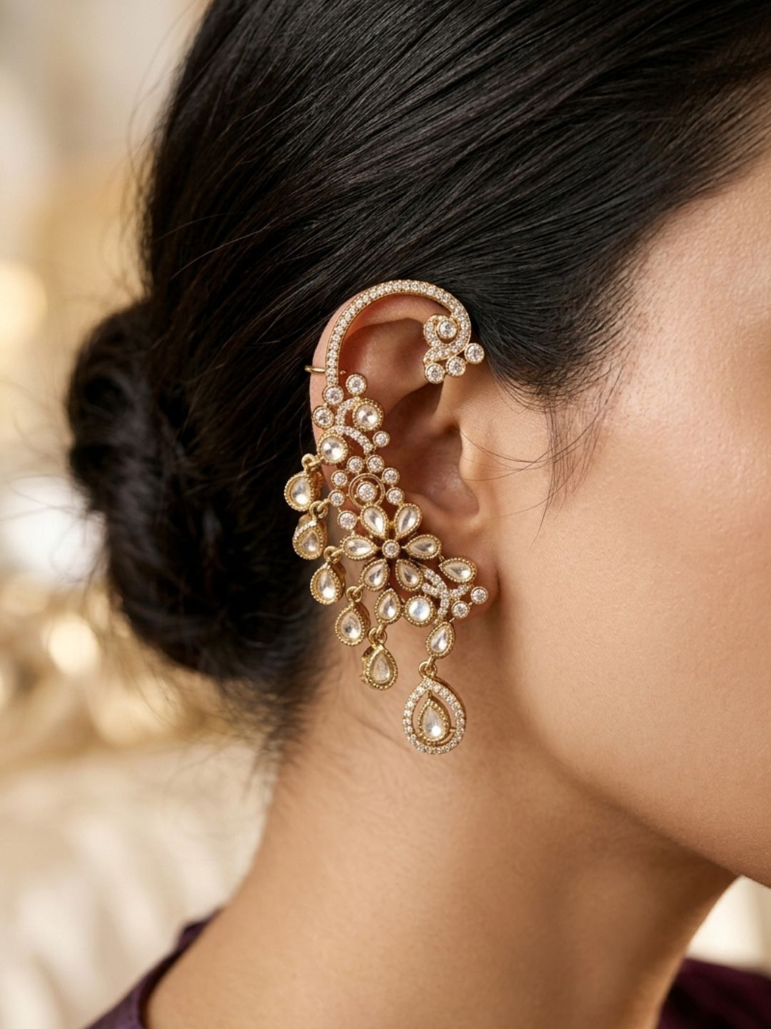 Ishhaara Peacock Designed Earcuff