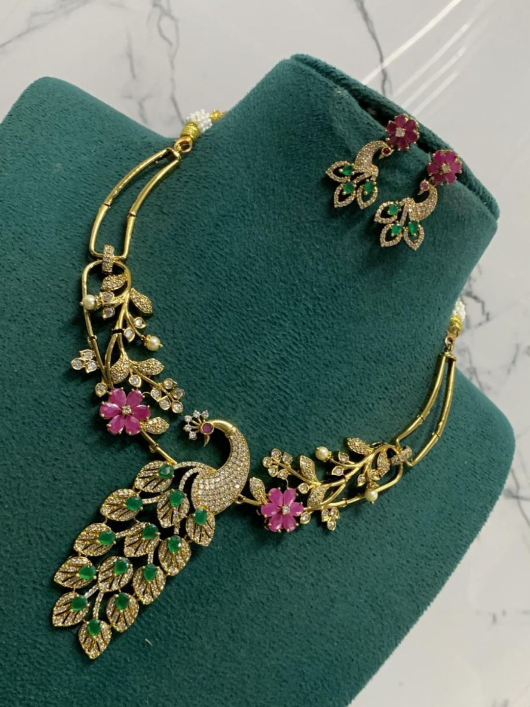 Ishhaara Peacock Designed Fushion Necklace