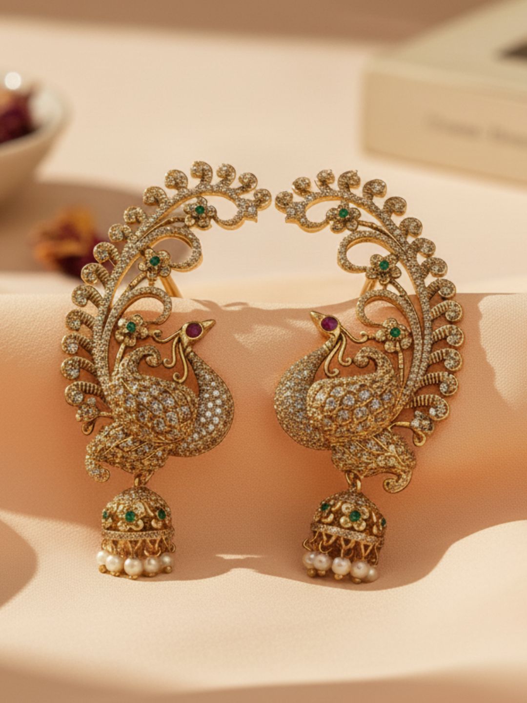 Ishhaara Peacock Earcuff Jumka