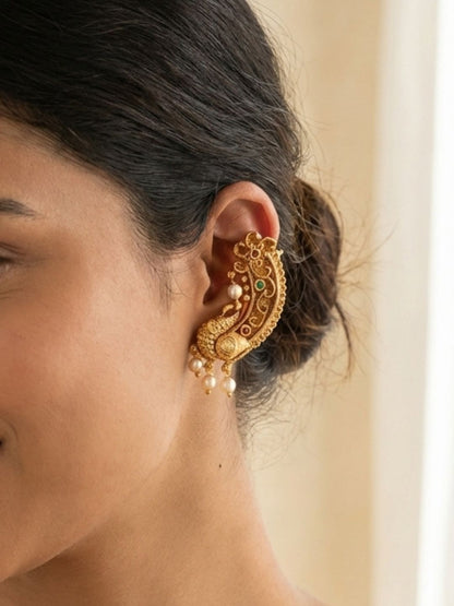 Ishhaara Peacock Flourish Jhumka
