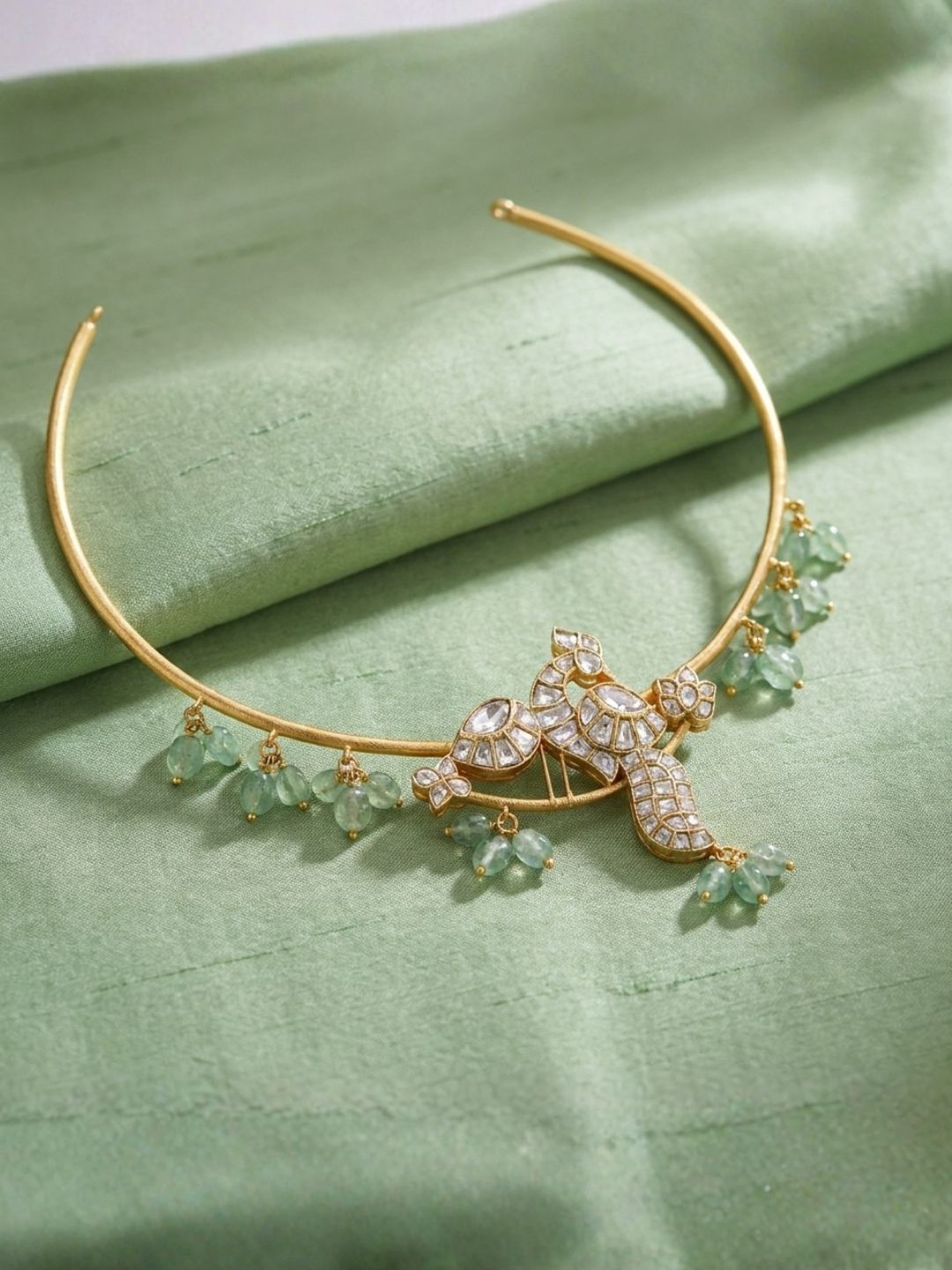 Ishhaara Peacock Hasli Necklace