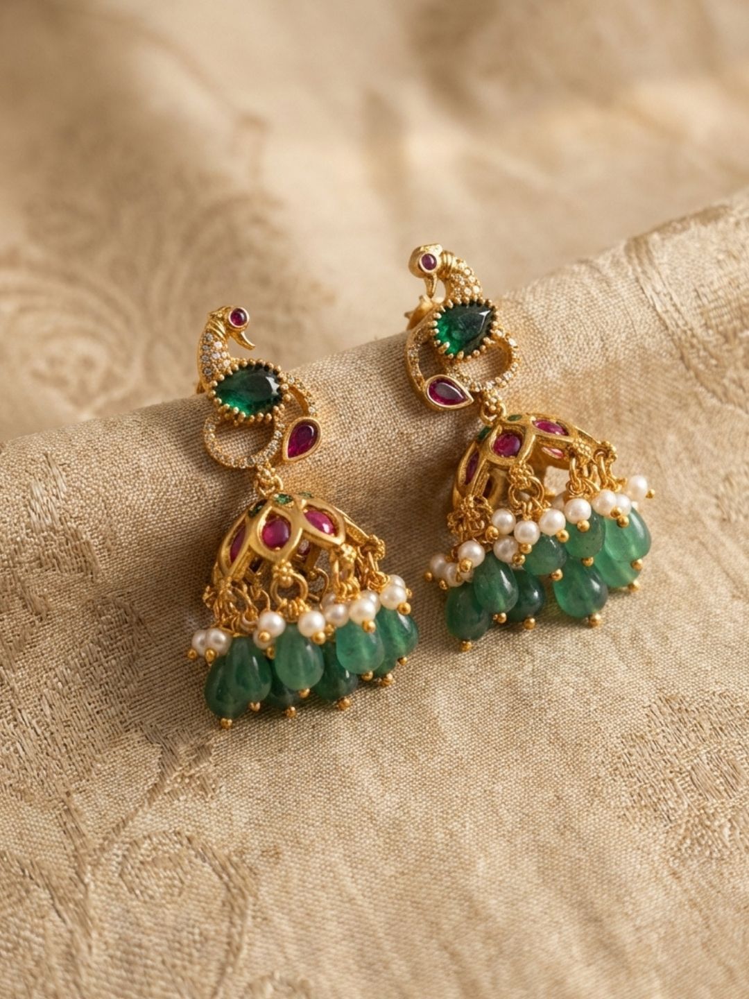 Ishhaara Peacock Jhumkha