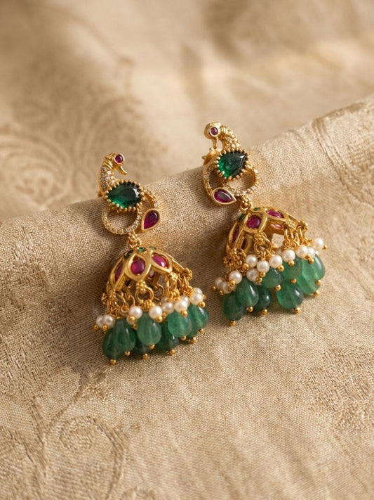 Ishhaara Peacock Jhumkha