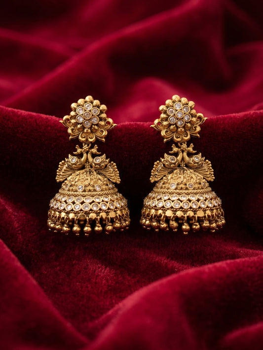 Ishhaara Peacock Nagas Jhumka