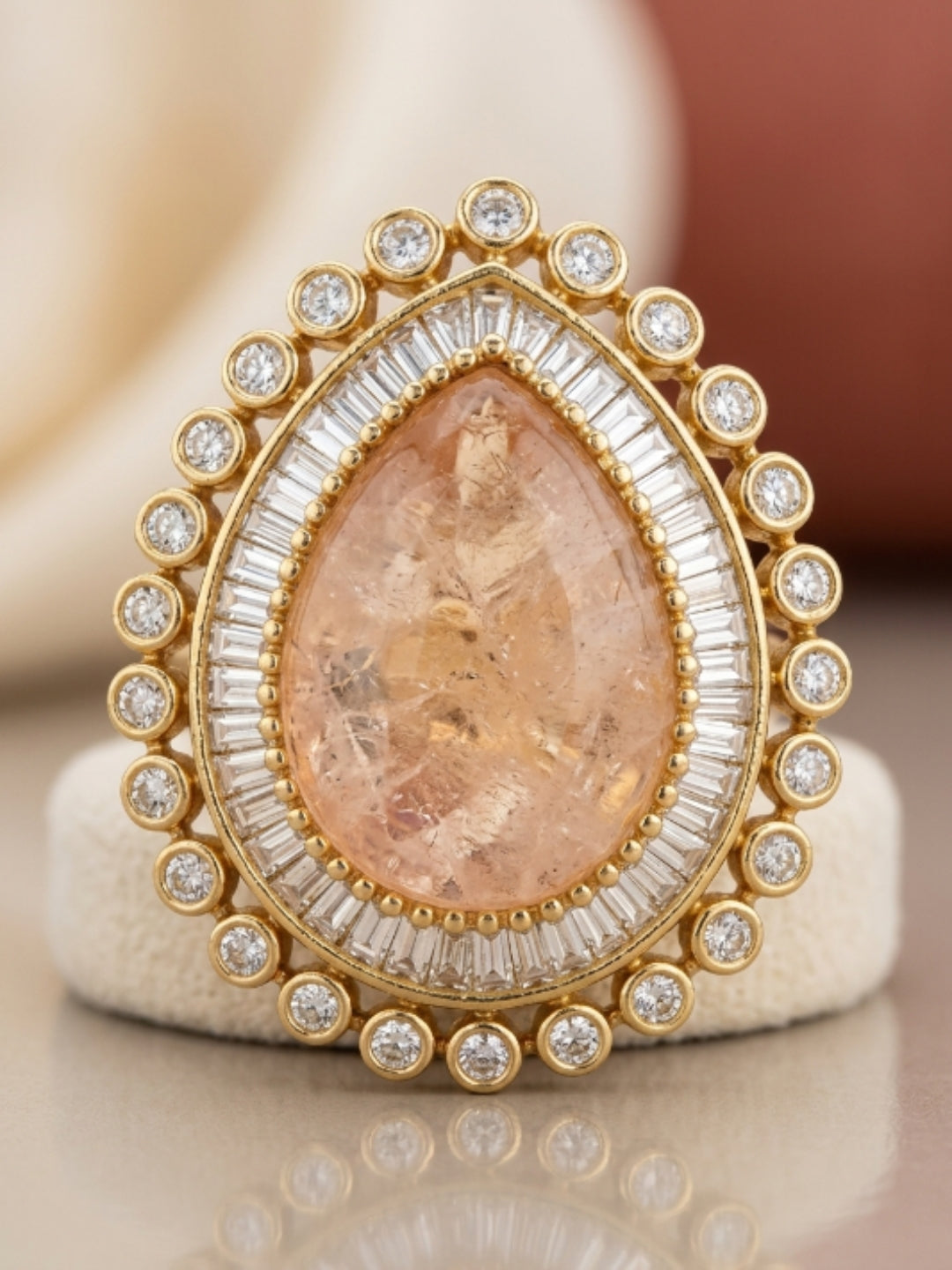 Ishhaara Pear Shaped Designer Ring