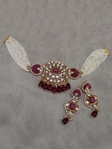 Ishhaara Pearl And Kundan Choker