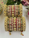 Ishhaara Pearl And Kundan Studded Heavy Bridal Chooda Set