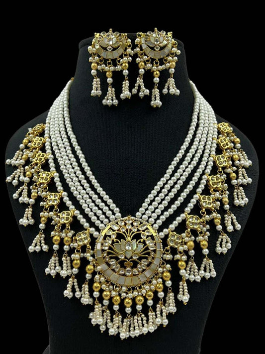 Ishhaara Pearl Beaded Layered Jewellery Set