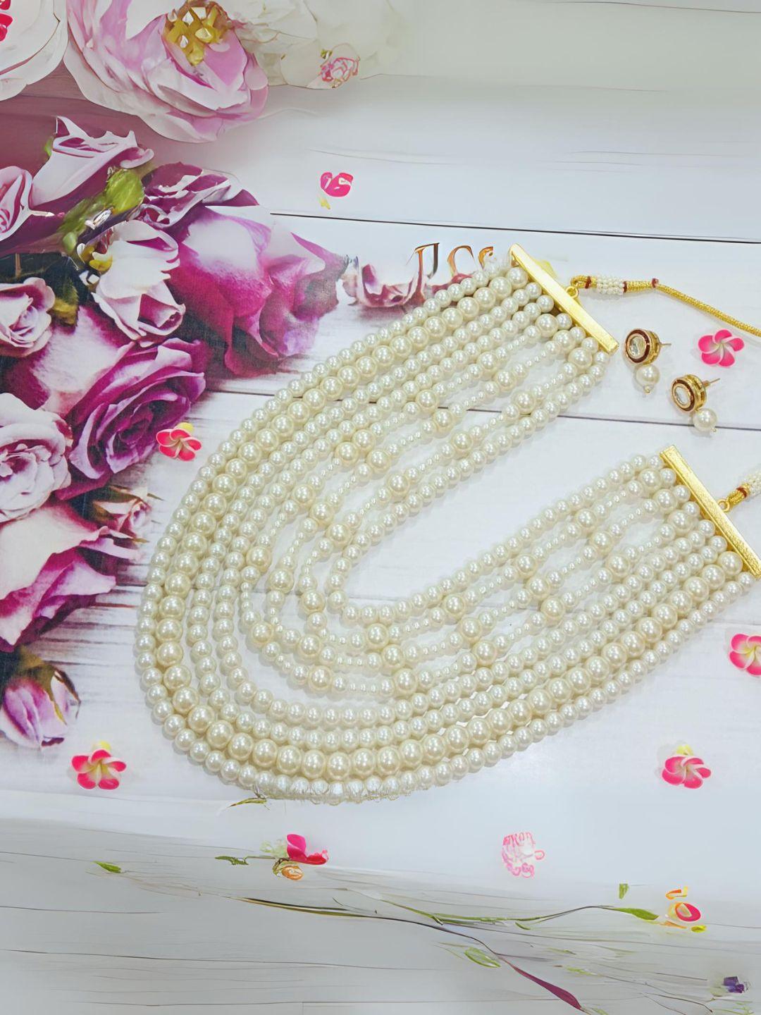 Ishhaara Pearl Beaded Layered Necklace