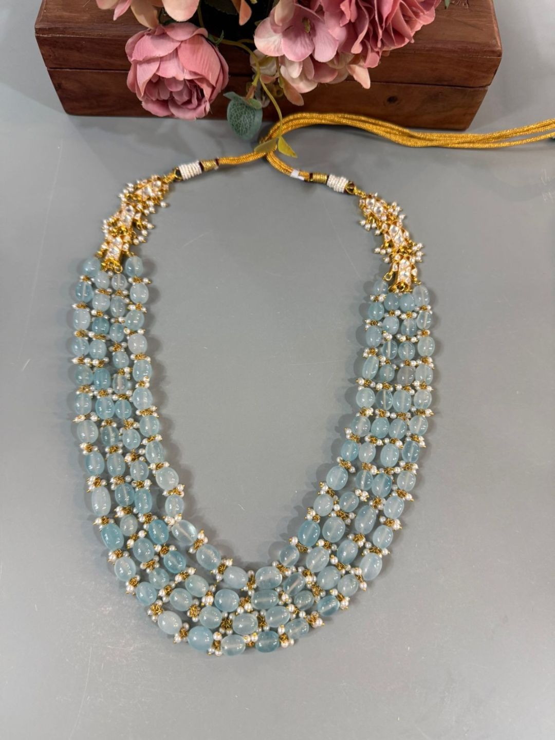 Ishhaara Pearl Beads Layer Neckpiece