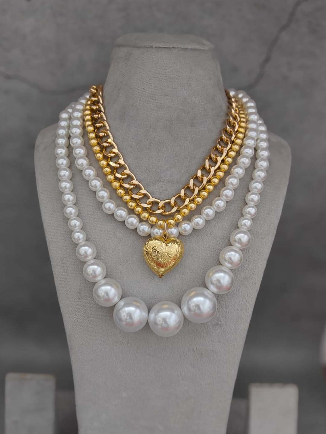 Ishhaara Pearl Chain Layered Necklace