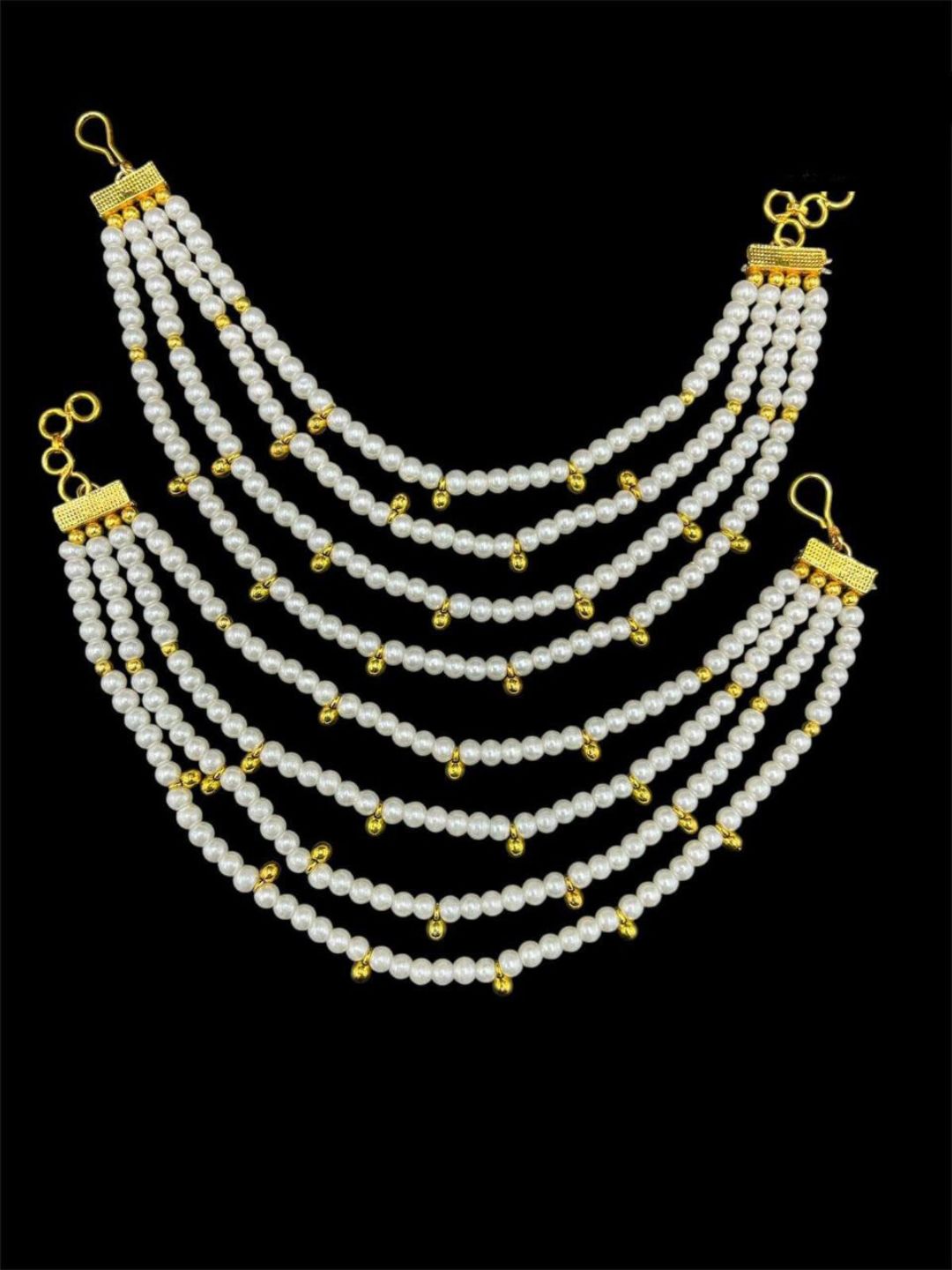 Ishhaara Pearl Ear Chains