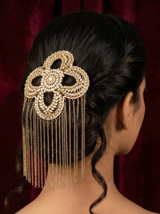 Ishhaara Pearl Embellished Hair Accessory