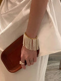 Ishhaara Pearl Fringe Bracelet