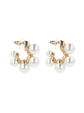 Ishhaara Pearl Hoop Earring - Gold