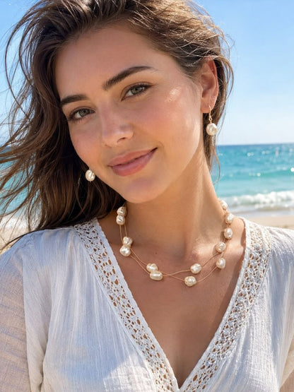 Ishhaara Pearl Layer Necklace