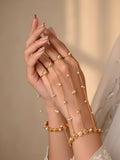 Ishhaara Pearl Studded Minimal Hathphool