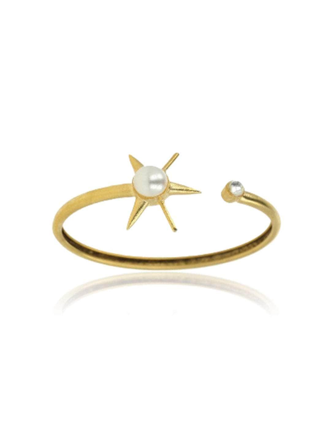 Ishhaara Pearl Sunflower Bracelet