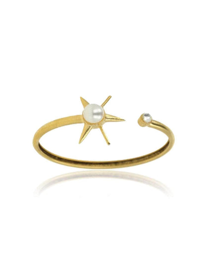 Ishhaara Pearl Sunflower Bracelet