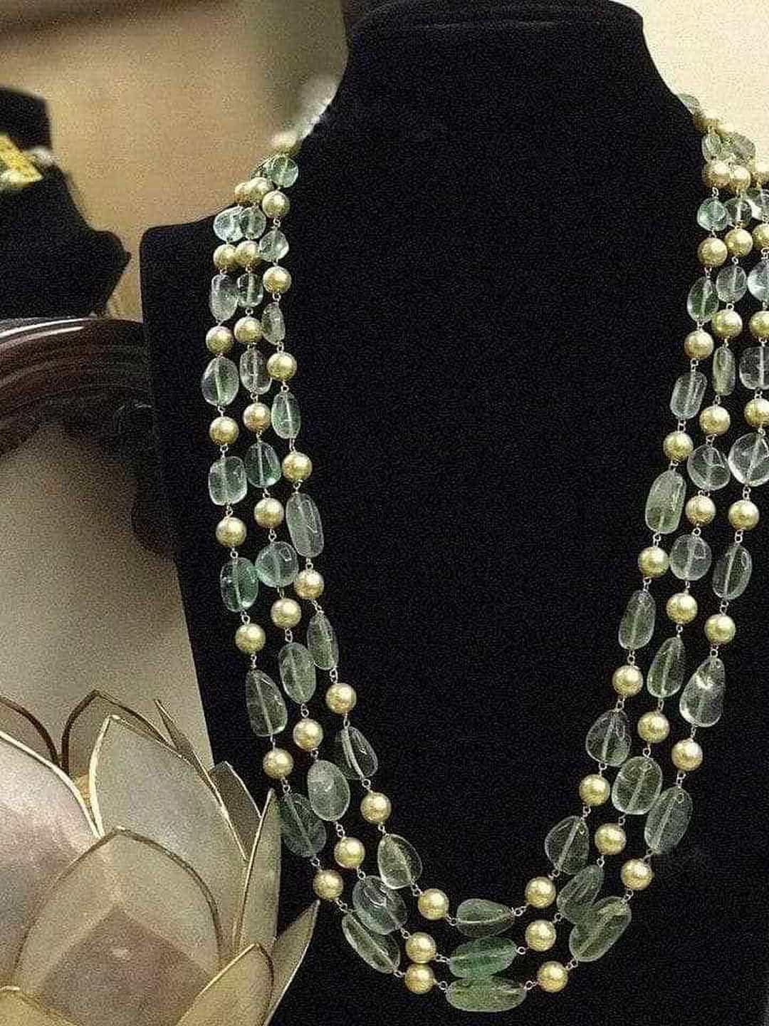 Ishhaara Pearls And Fluoride Necklace