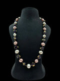 Ishhaara Pink Baroque And Pearl Studded Necklace