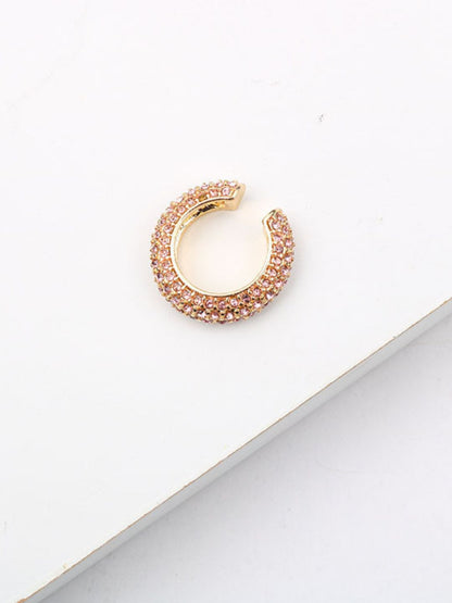 Ishhaara Pink Bohemia Crystal Earcuff Earrings
