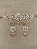 Ishhaara Chand Shaped Ad Stone Choker