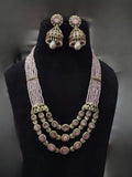 Ishhaara Pink Classic Multi Layered Pearl Mala