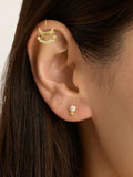 Ishhaara Pink Colour Chandrakor Styled Bugadi Earrings