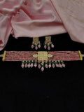 Ishhaara Crystal Beaded Choker Necklace Set