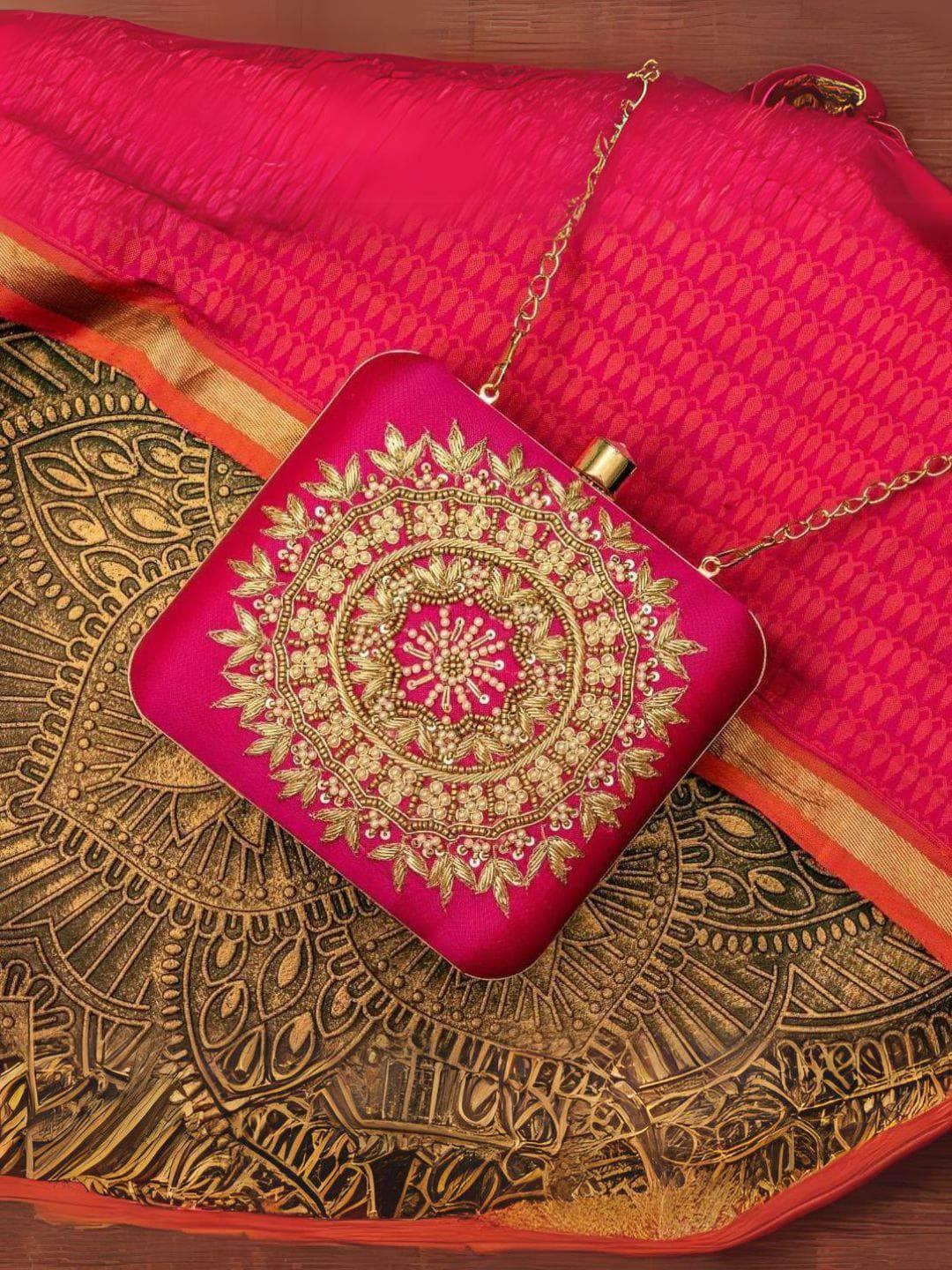 Ishhaara Embroidered Customized Clutch