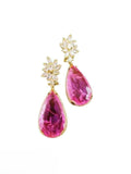 Ishhaara Pink Floria Dangle Drop Chandelier