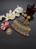 Ishhaara Flower Kundan Bridal Choker Necklace Set