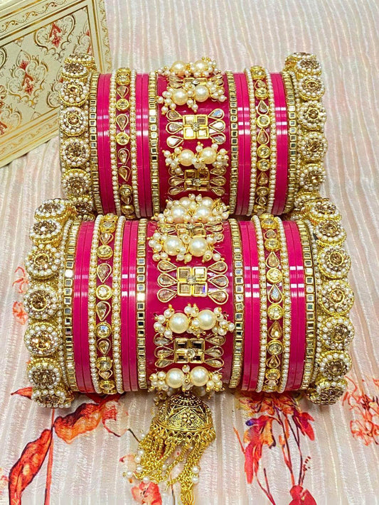 Ishhaara Pink Heavy Bridal Chooda