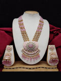 Ishhaara Pink Kundan Rajwadi Pendent Jewellery Set