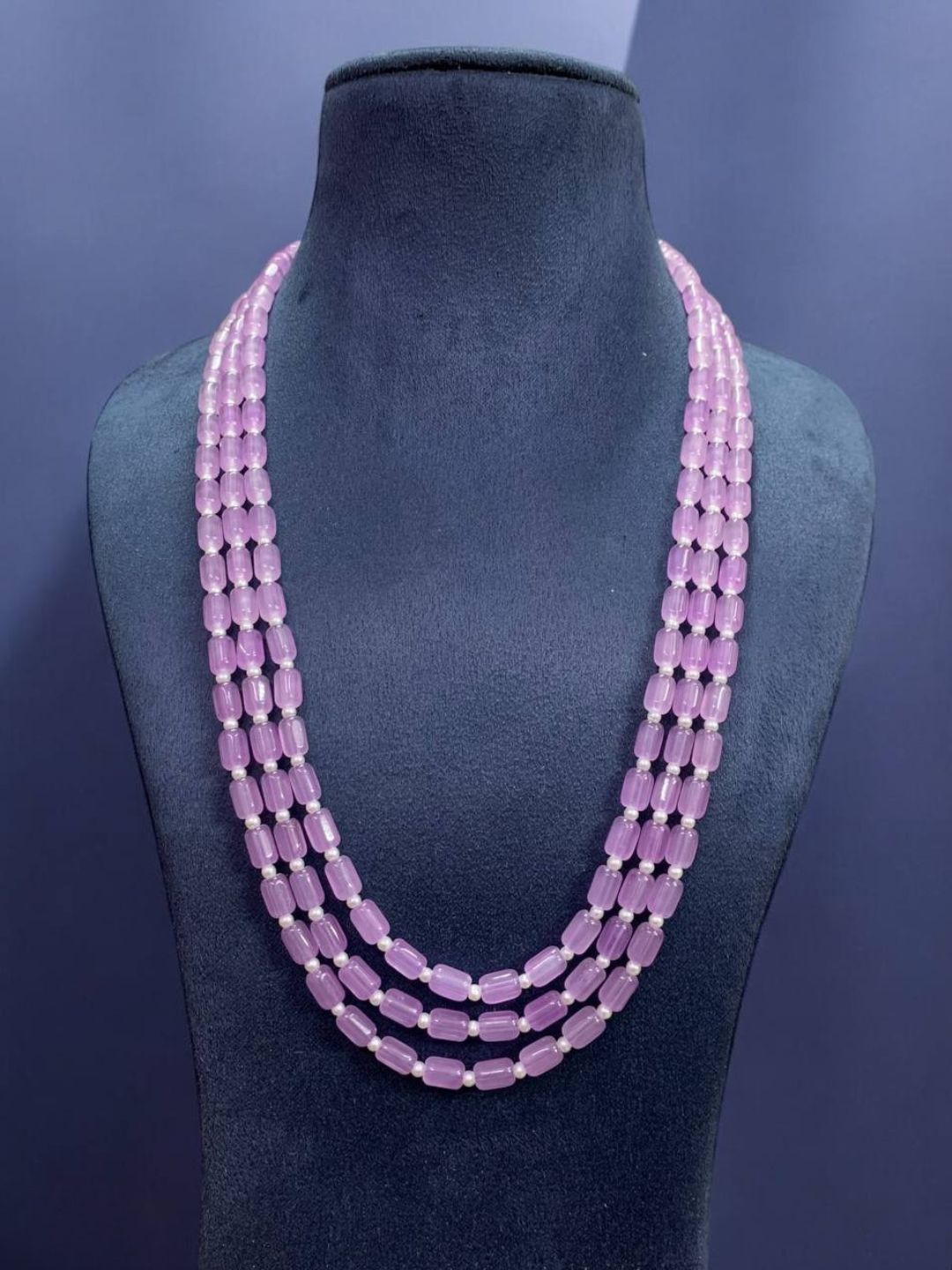 Ishhaara Pink Layered Traditional Dulha Moti Mala