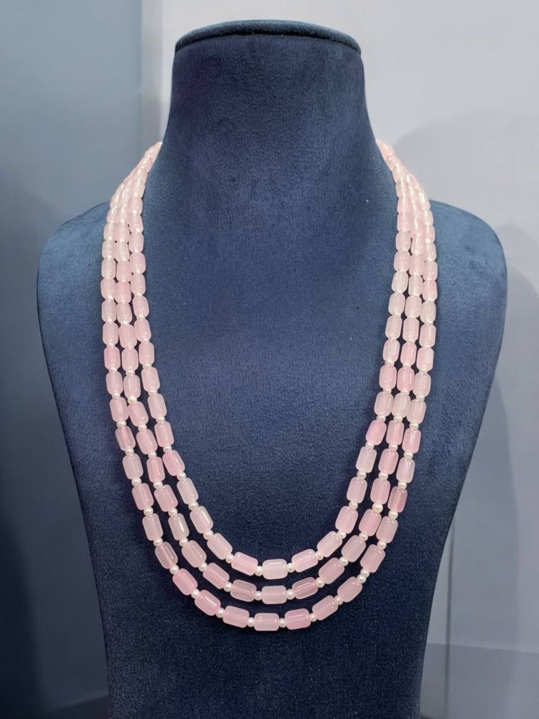 Ishhaara Pink Layered Traditional Dulha Moti Mala