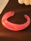 Ishhaara Pink Lucite Rainbow Bangle