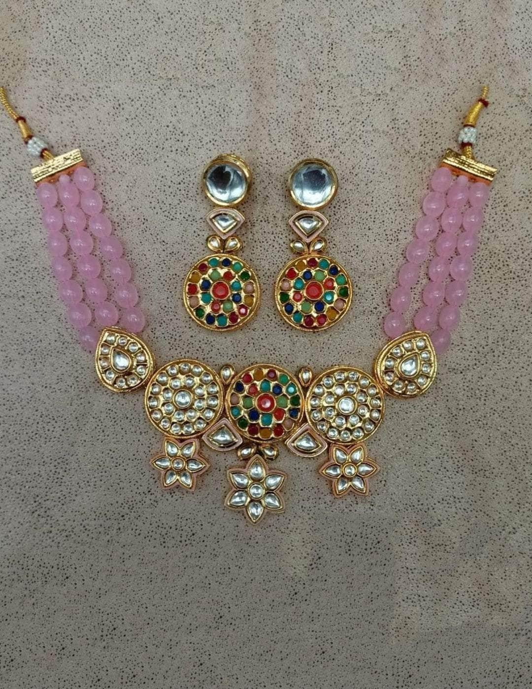 Ishhaara Meenakari Beaded Necklace