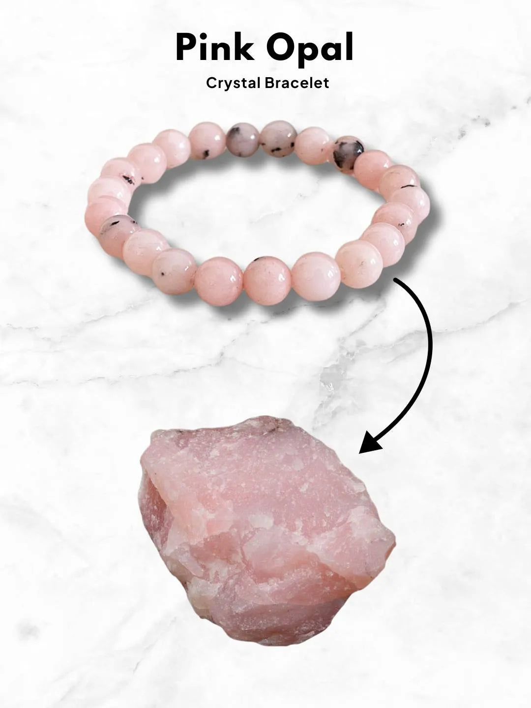 Ishhaara Pink Opal Bracelet