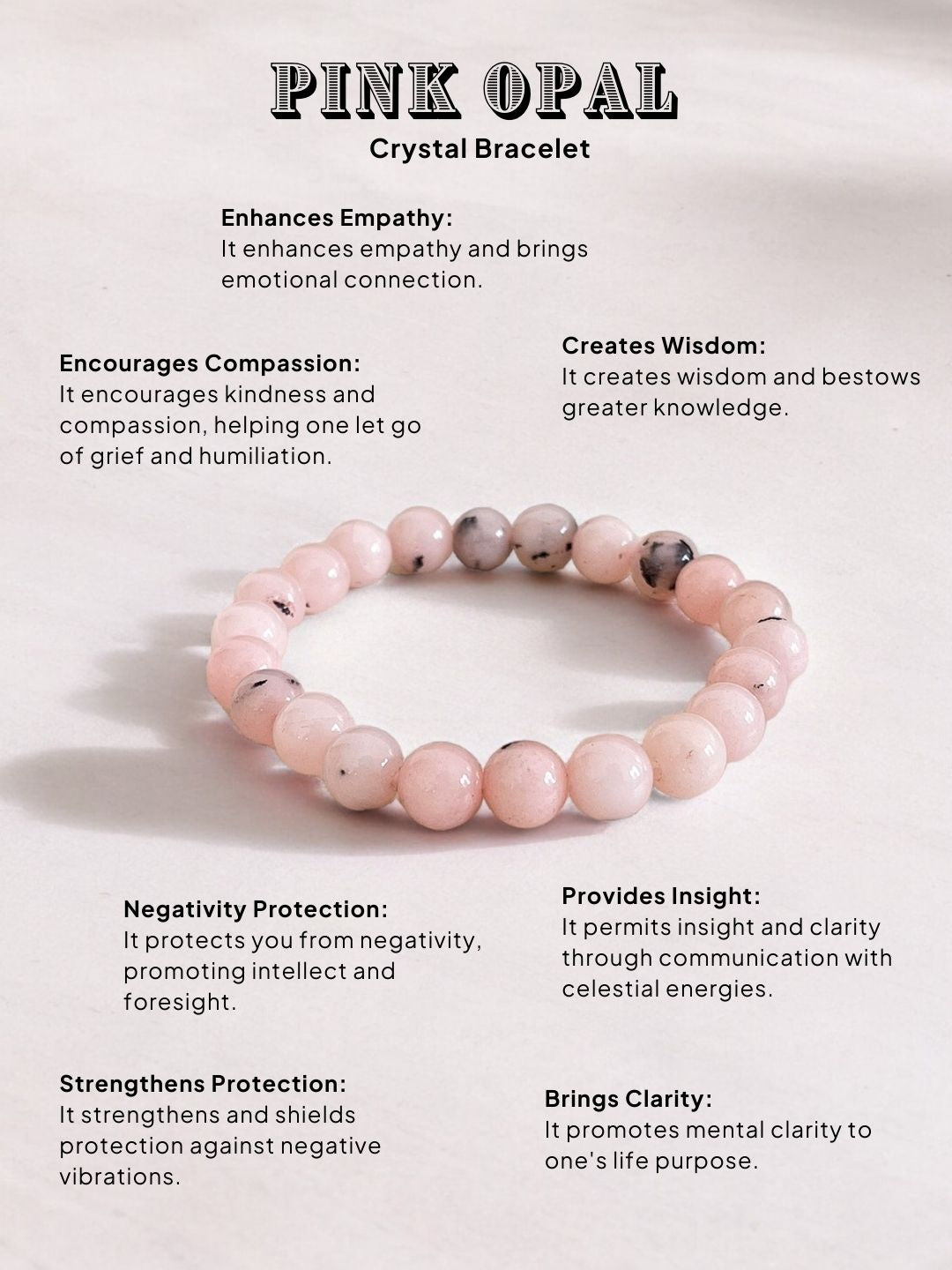 Ishhaara Pink Opal Bracelet